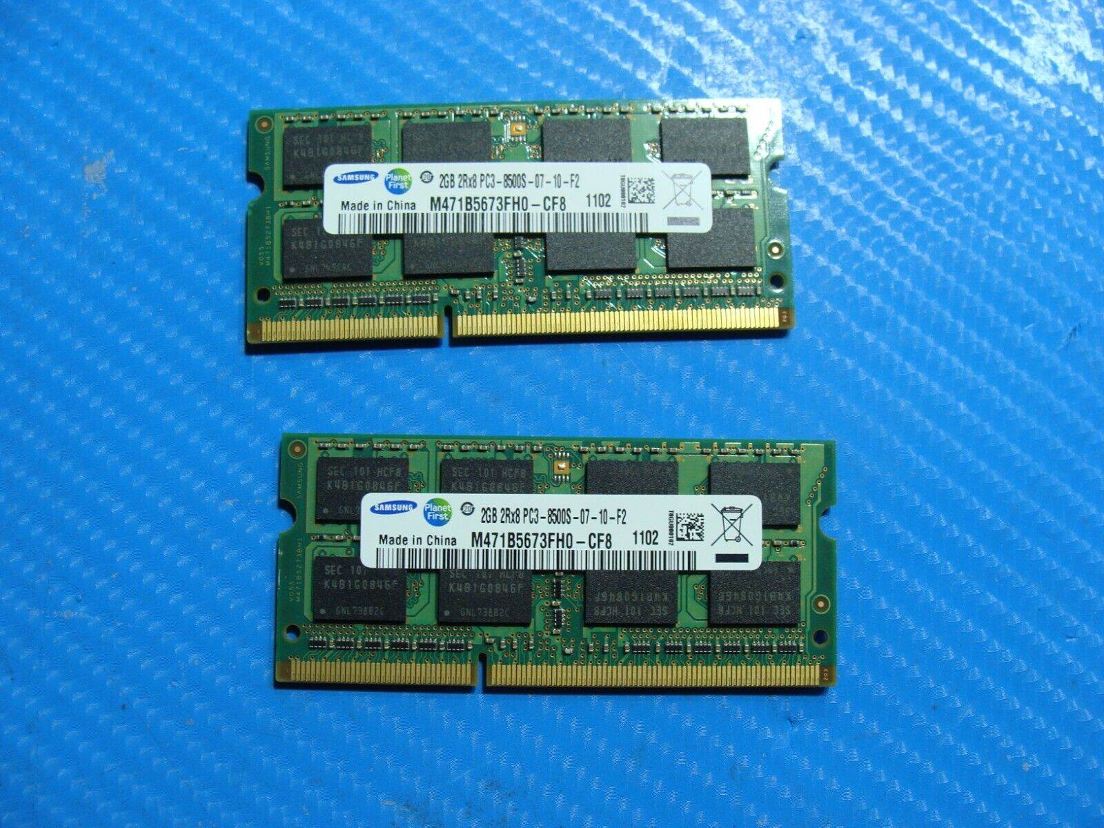 Apple A1347 So-Dimm Samsung 4Gb 2x2Gb 2Rx8 Memory PC3-8500S M471B5673FH0-CF8 - Tested Computer Laptop Parts