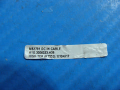 MSI GL72M 7RDX 17.3 DC IN Power Jack w/Cable K1G-3006023-H39