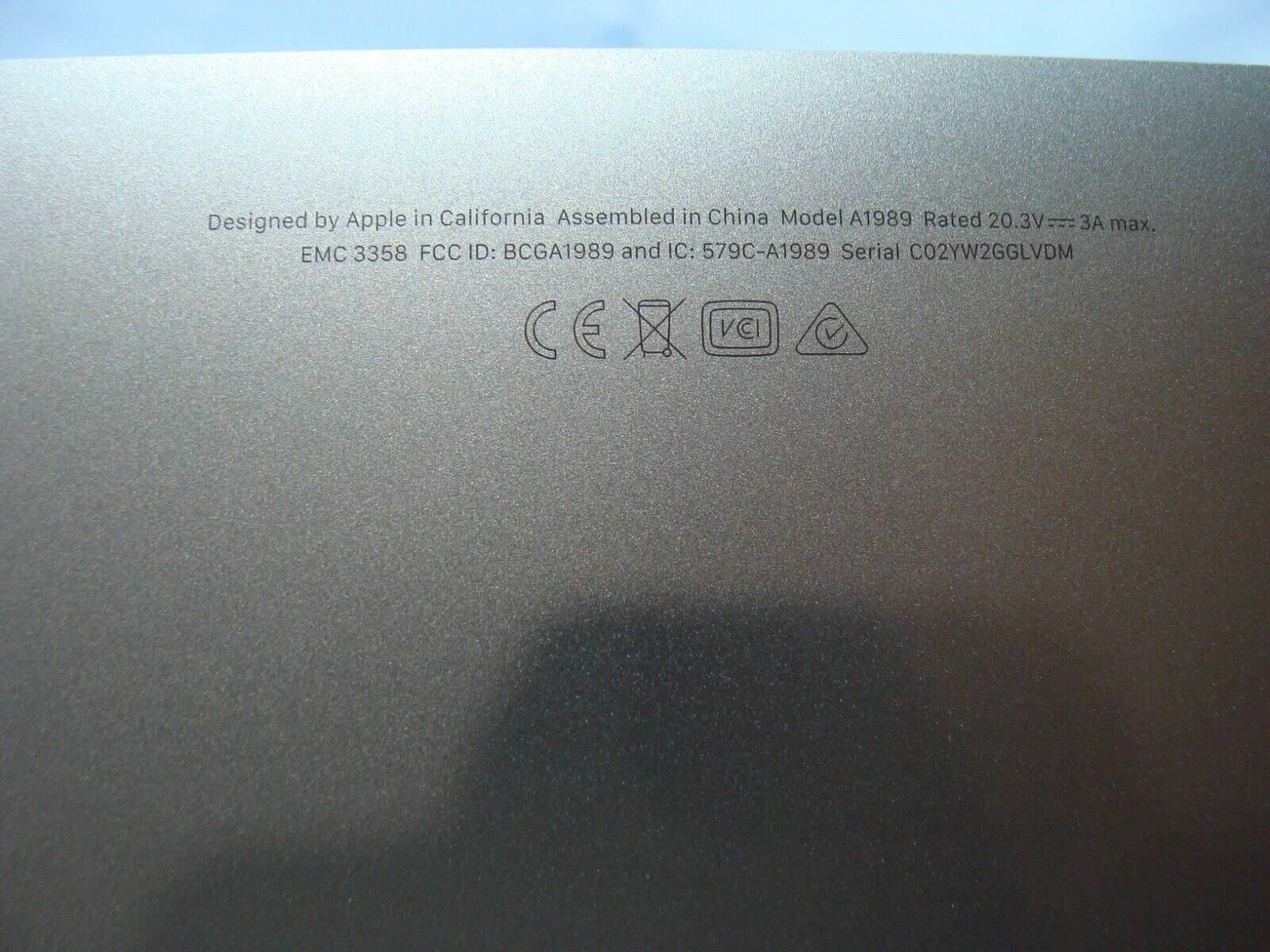 MacBook Pro A1989 Mid 2019 MV962LL/A MV972LL/A Bottom Case Space Gray 923-03175 - Tested Computer Laptop Parts