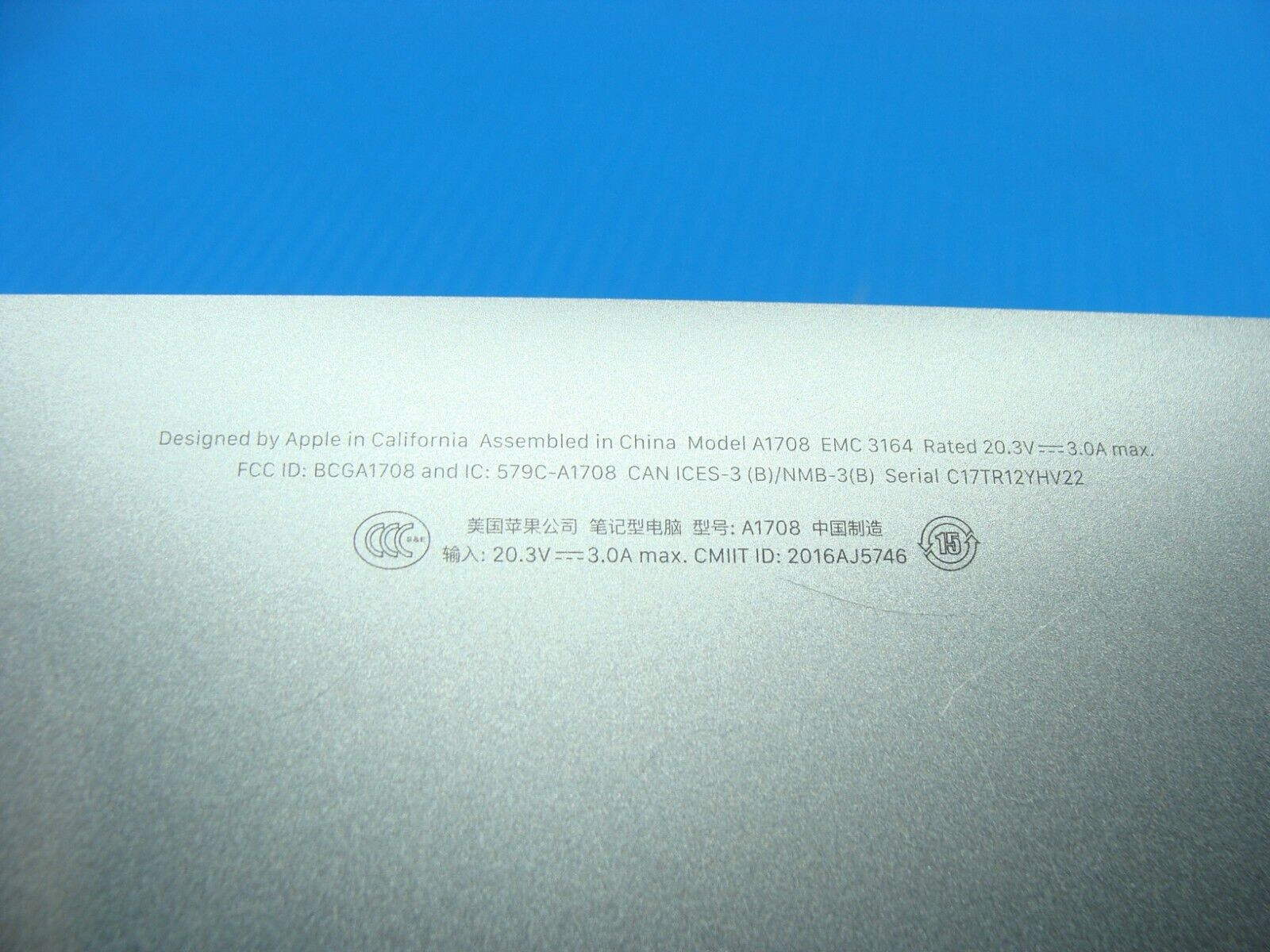 MacBook Pro A1708 13