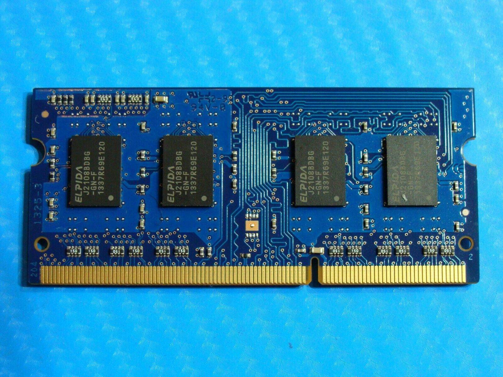 MacBook Pro A1278 SODIMM Elpida 2GB Memory PC3-12800S-11-10-B2 EBJ20UF8BDU0-GN-F - Tested Computer Laptop Parts