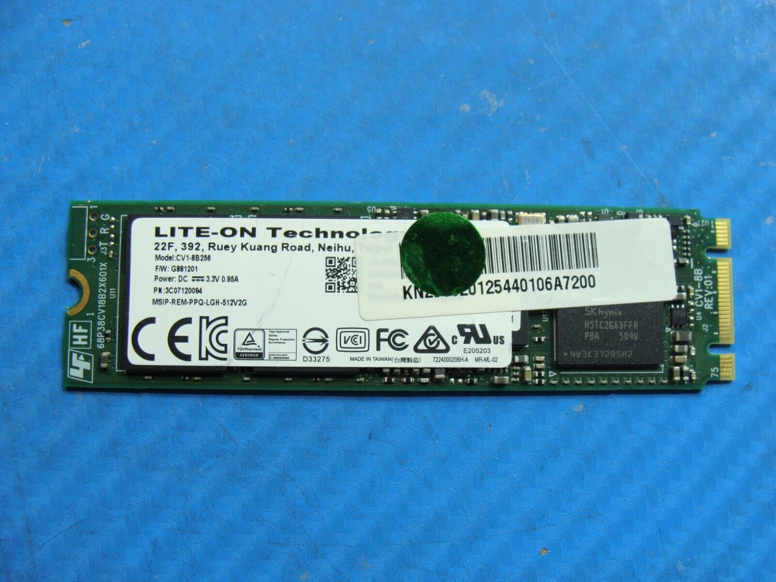 Acer Predator G9-791 17.3 LITE-ON 256GB SATA M.2 SSD Solid State Drive CV1-8B256
