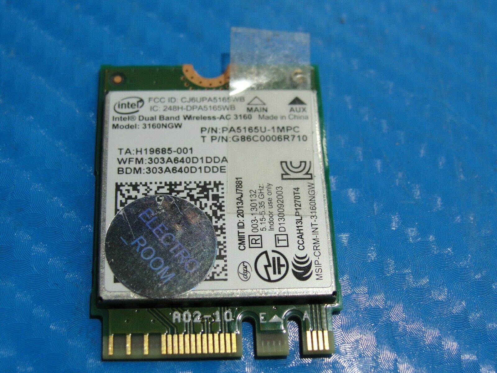 Toshiba Satellite 13.3 L35W Wireless WiFi Card 3160NGW V000350520 - Laptop Parts - Buy Authentic Computer Parts - Top Seller Ebay