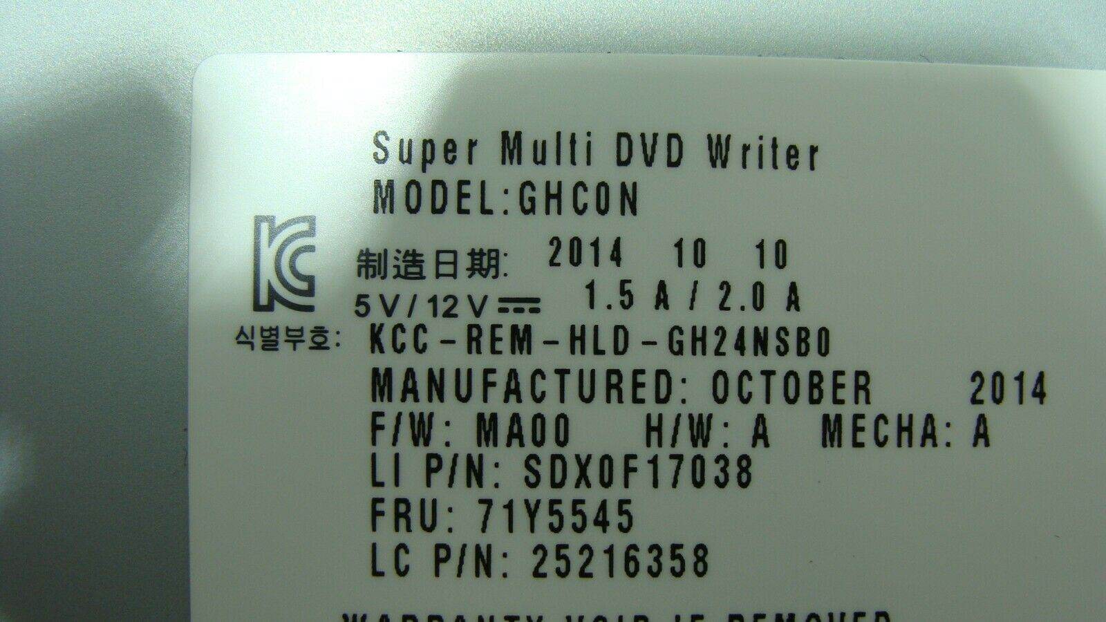 Lenovo Thinkcentre M73 Genuine Super Multi DVD-RW Burner Drive GHC0N 71Y5545 ER* - Tested Computer Laptop Parts