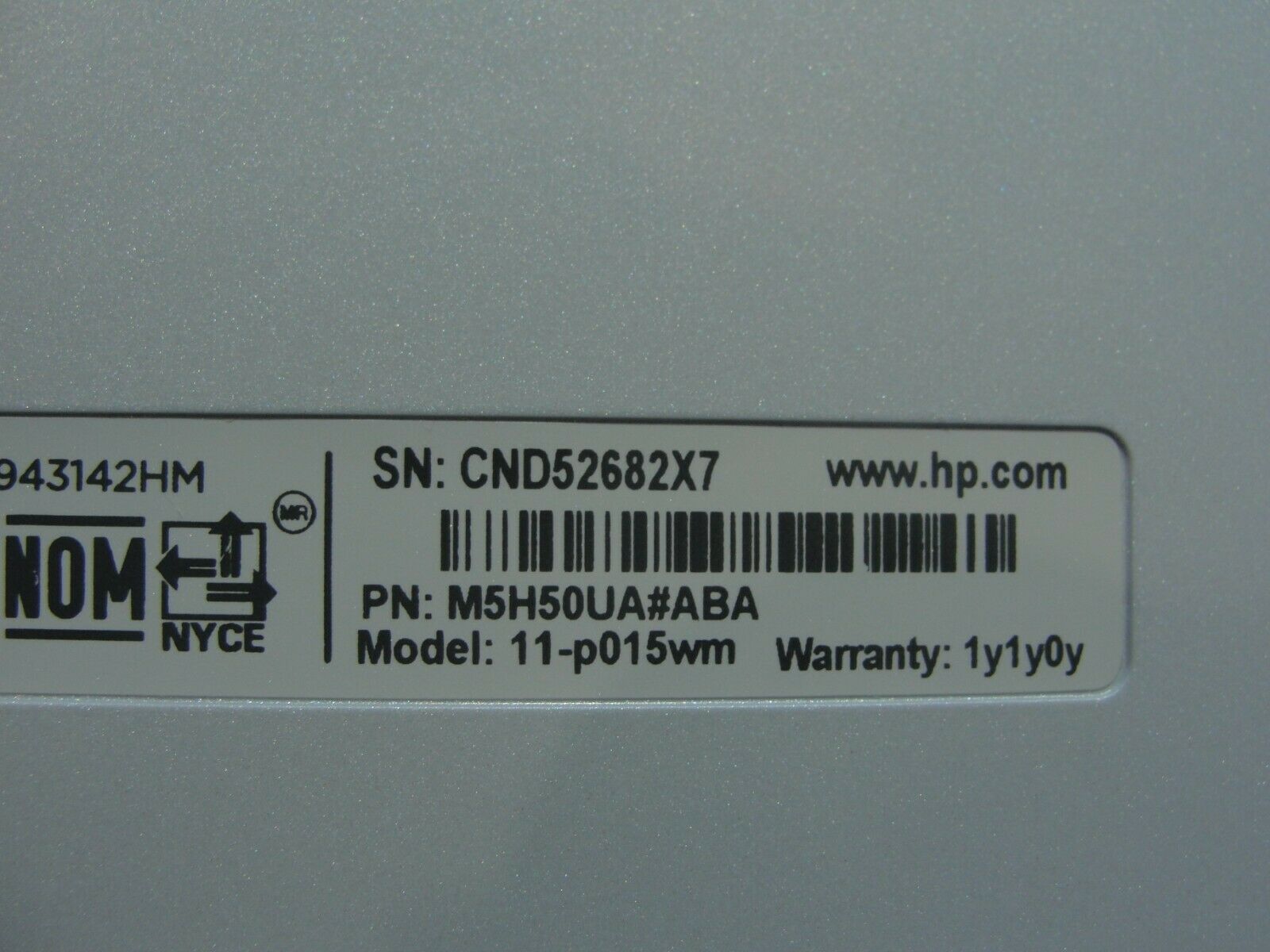 HP Stream X360 11-p015wm 11.6