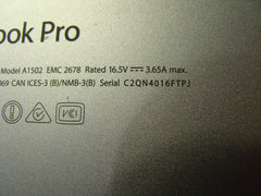MacBook Pro A1502 13" Late 2013 ME864LL/A Genuine Bottom Case Silver 923-0561