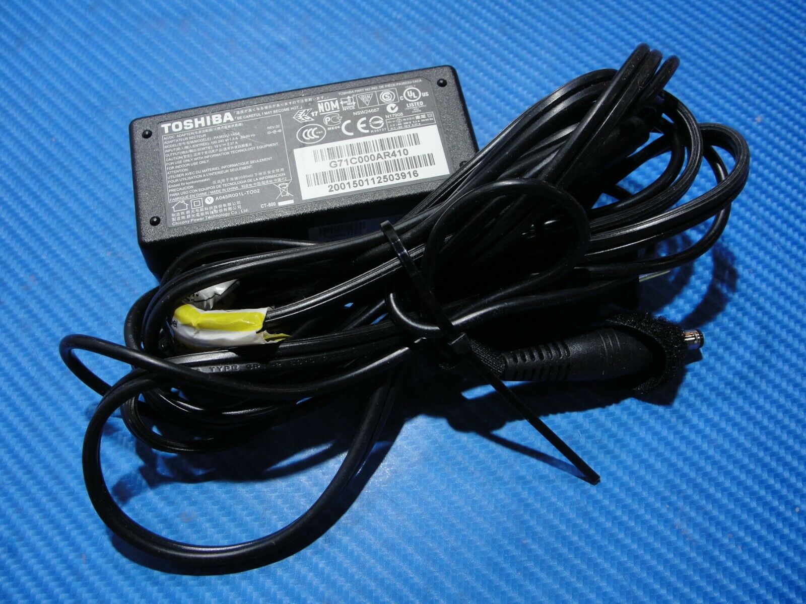 Genuine Toshiba AC Adapter Power Charger 19V 2.37A 45W PA3822U-1ACA G71C000AR410 - Laptop Parts - Buy Authentic Computer Parts - Top Seller Ebay