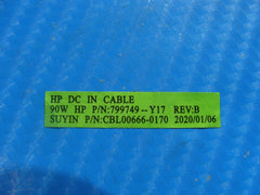 HP Envy 17m-cg0013dx 17.3" Genuine Laptop DC IN Power Jack w/Cable 799749-Y17