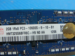 MacBook Pro A1278 SO-DIMM Hynix 2GBx2 Memory PC3-10600S-9-10-B1 HMT325S6BFR8C-H9 - Tested Computer Laptop Parts