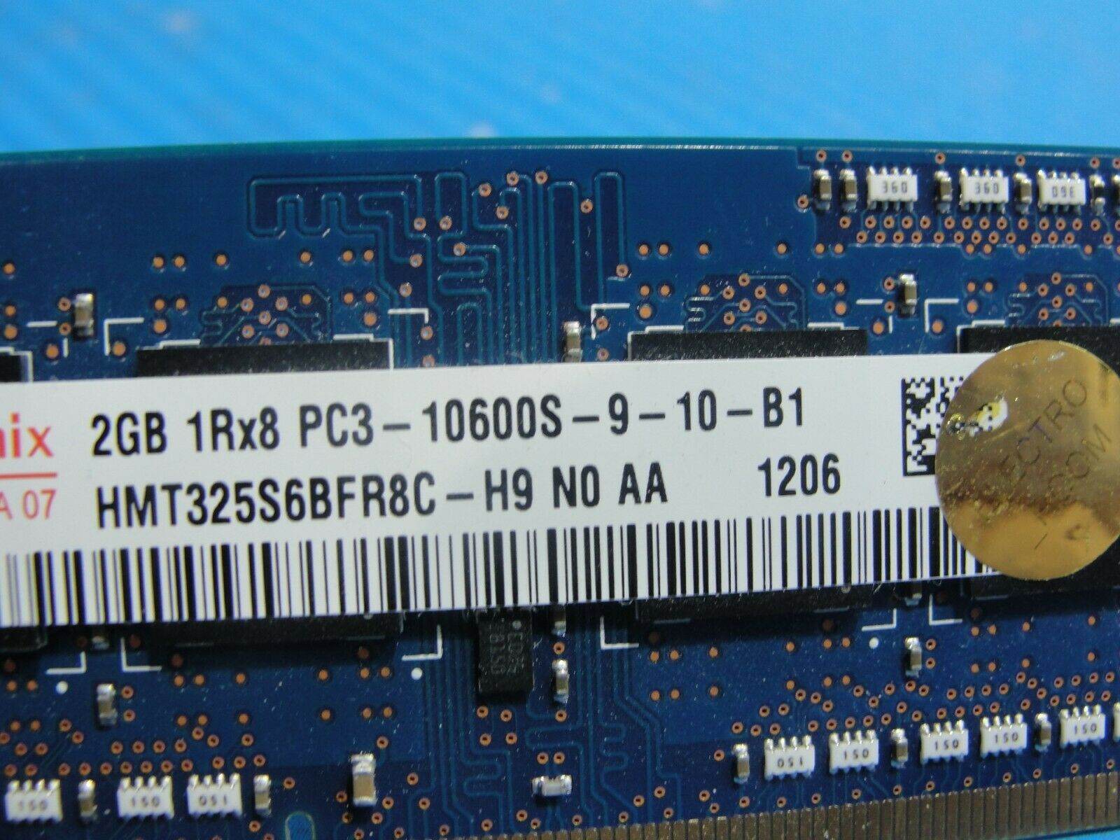 MacBook Pro A1278 SO-DIMM Hynix 2GBx2 Memory PC3-10600S-9-10-B1 HMT325S6BFR8C-H9 - Tested Computer Laptop Parts