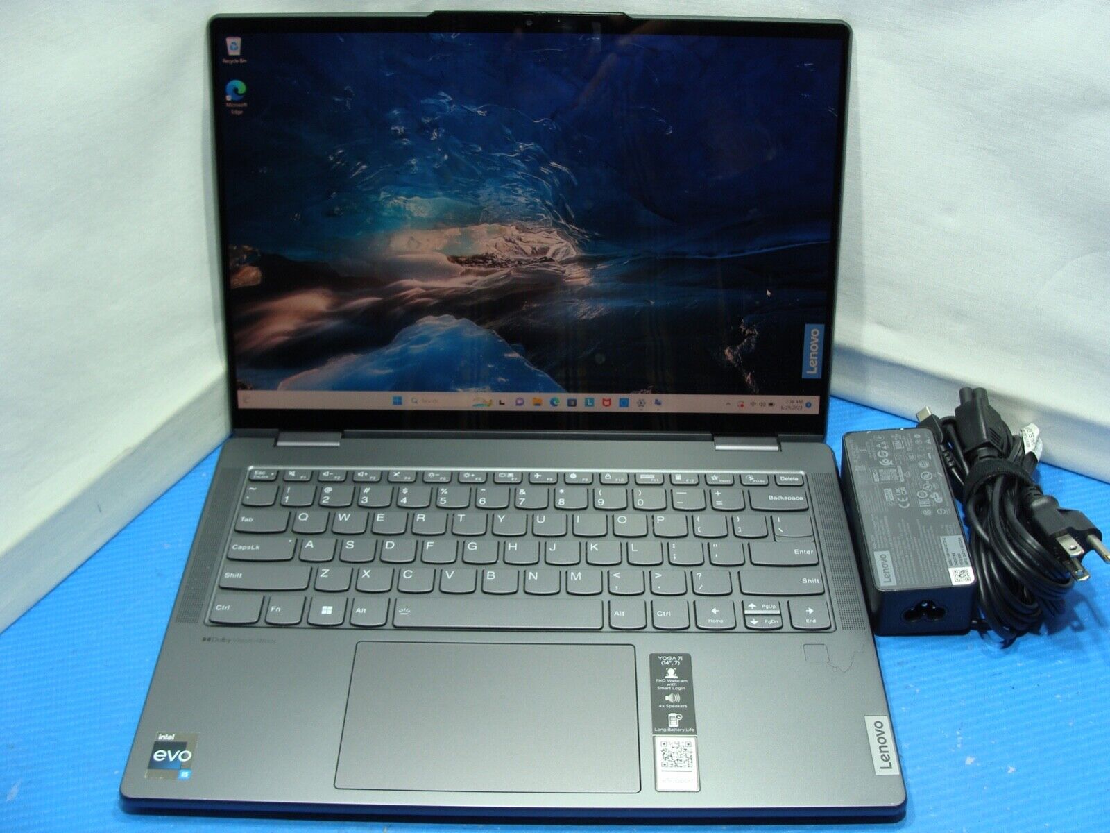 WRTY Crisp TouchScreen PWR Battery Lenovo Yoga 7 Laptop Intel i5-1235U 8GB 512GB