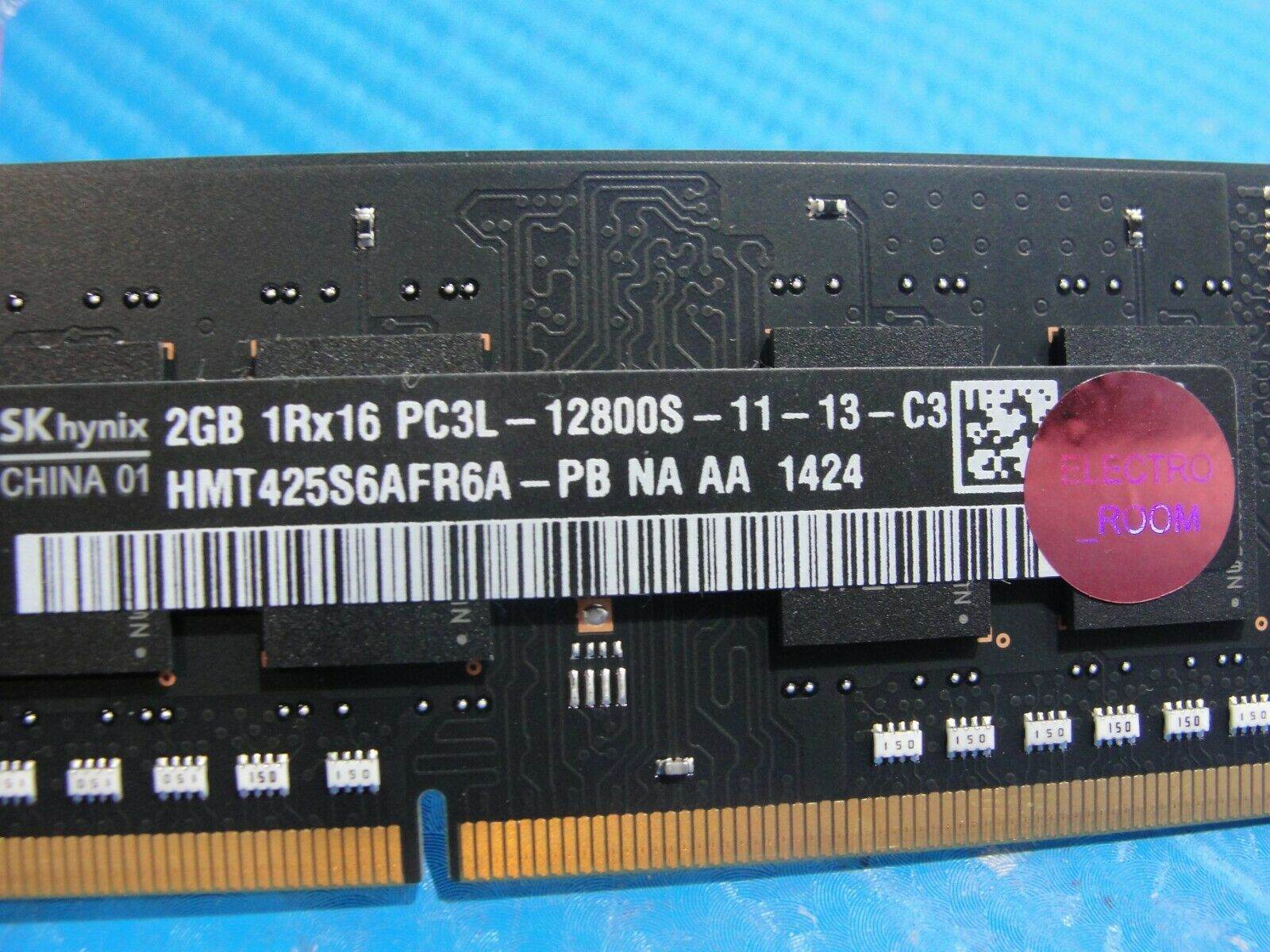MacBook Pro A1278 SK Hynix 2GB SO-DIMM PC3L-12800S RAM Memory HMT425S6AFR6A-PB - Tested Computer Laptop Parts