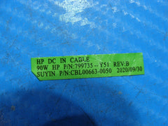 HP Pavilion 15-dq1095nr 15.6" Genuine Laptop DC in Power Jack w/Cable 799735-Y51