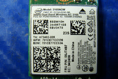 Lenovo Thinkpad E460 14" Genuine Laptop WiFi Wireless Card 3165NGW 00JT497 Lenovo