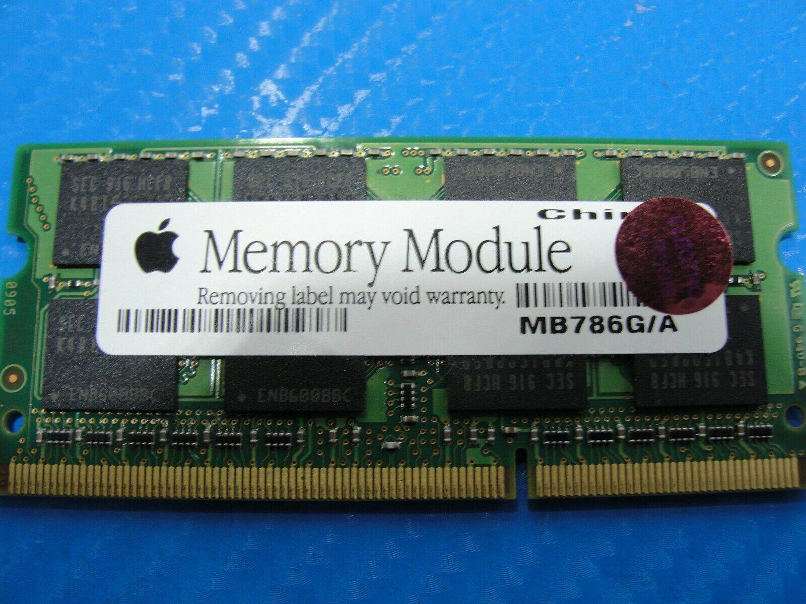 MacBook A1278 Laptop Samsung 2GB Memory PC3-8500S-07-00-F0 M471B5673DH1-CF8 - Tested Computer Laptop Parts