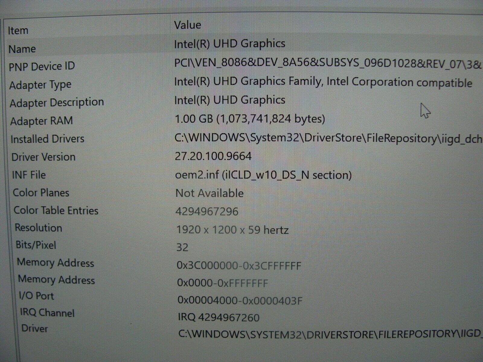 Power Touch PWR Battery Dell XPS 13 9300 Intel i5-10th Gen 1.0GHz 8GB 256GB SSD - Tested Computer Laptop Parts