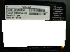HP Pavilion 15 dv6-2170us Genuine Bottom Case Cover Doors 532739-001 Audio Board 