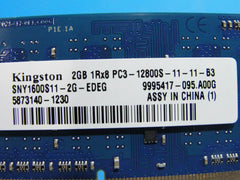 Sony SVE151J11L Kingston 2GB PC3-12800S SO-DIMM RAM Memory SNY1600S11-2G-EDEG - Tested Computer Laptop Parts