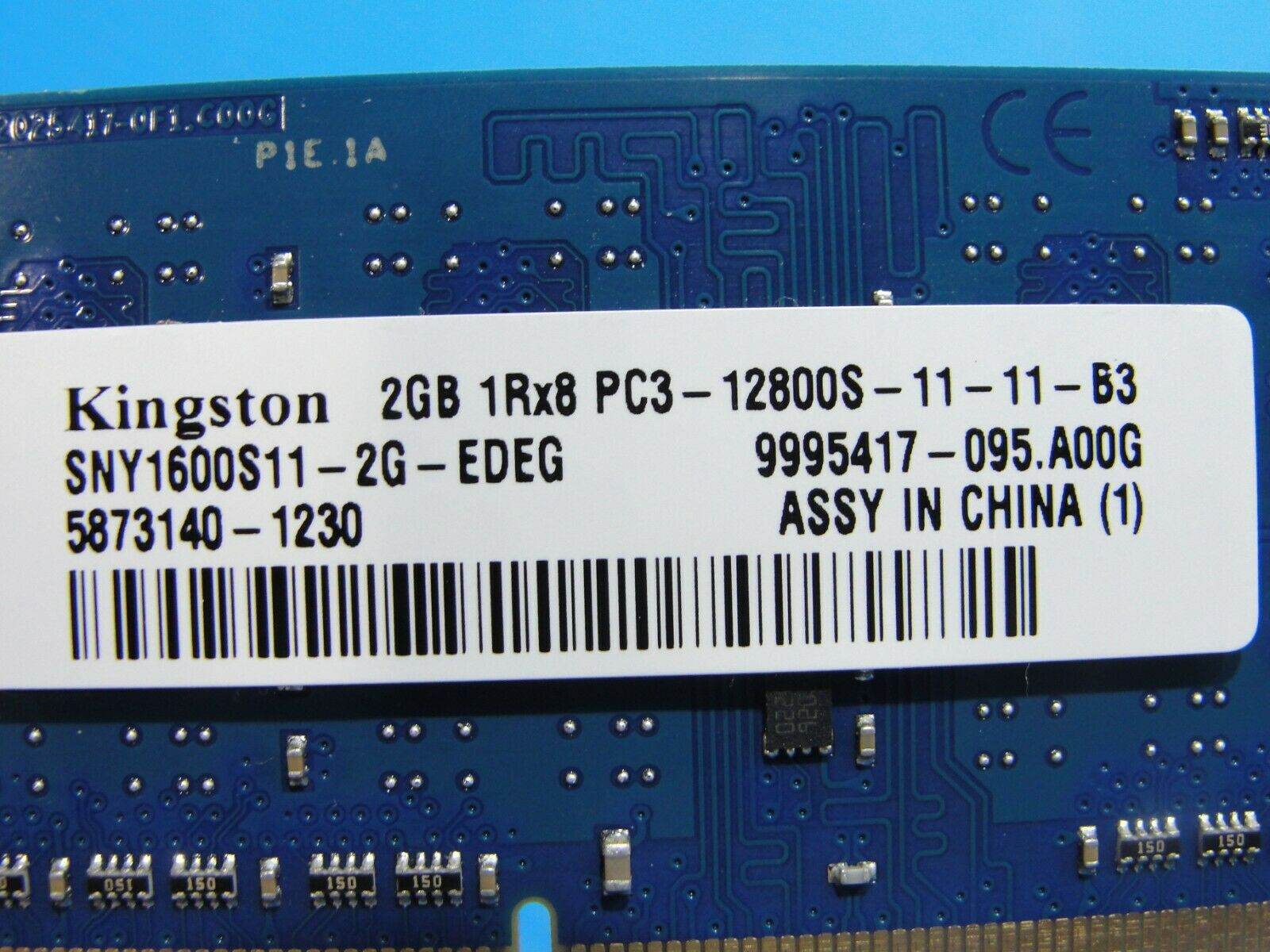 Sony SVE151J11L Kingston 2GB PC3-12800S SO-DIMM RAM Memory SNY1600S11-2G-EDEG - Tested Computer Laptop Parts
