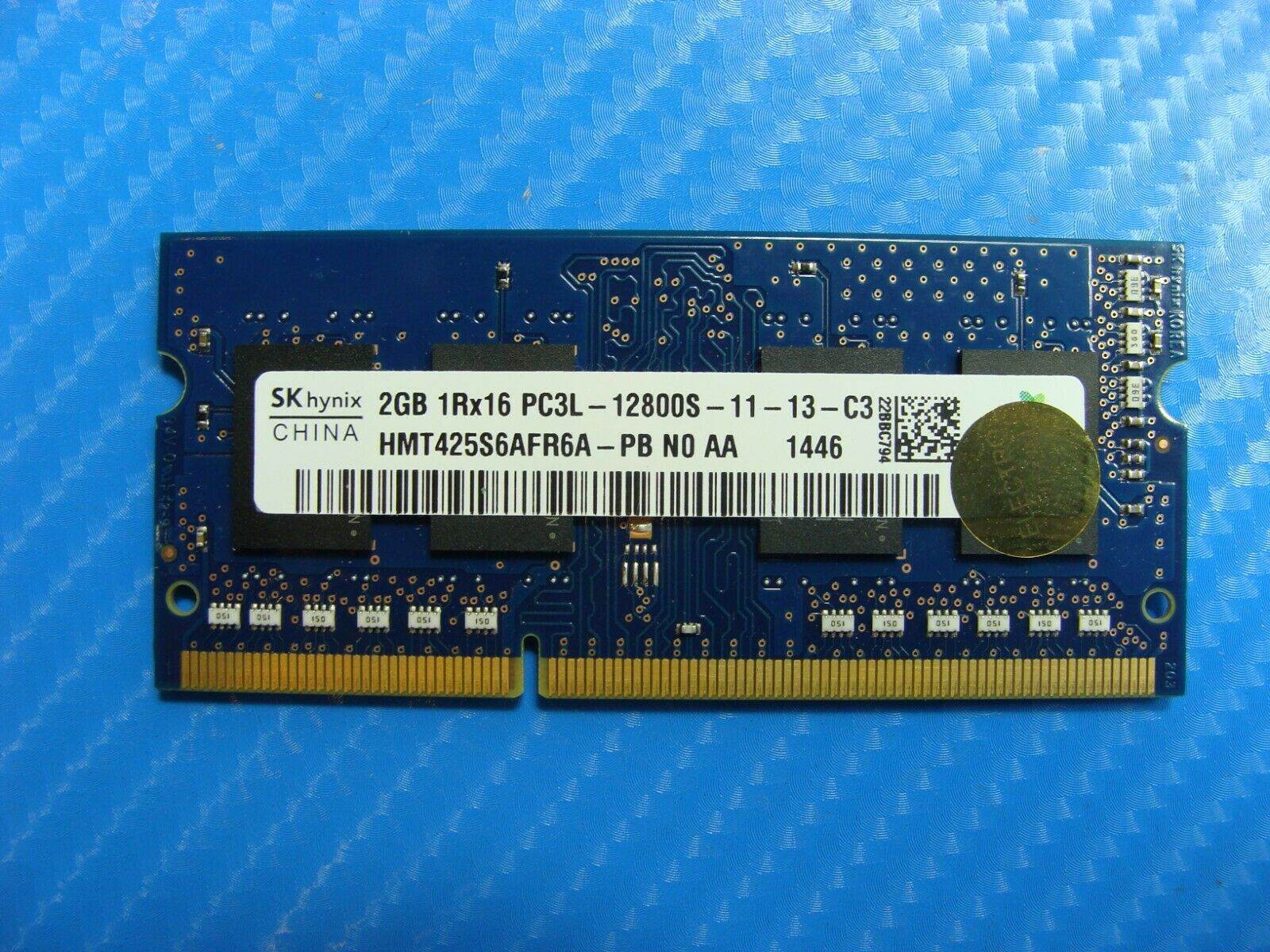 HP 15-F162DX SK Hynix 2GB 1Rx16 PC3L-12800S SO-DIMM Memory RAM HMT425S6AFR6A-PB - Tested Computer Laptop Parts