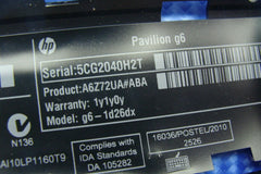 HP Pavilion 15.6" g6-1d26dx OEM Bottom Base Case w/Cover Door Black 639569-001 HP