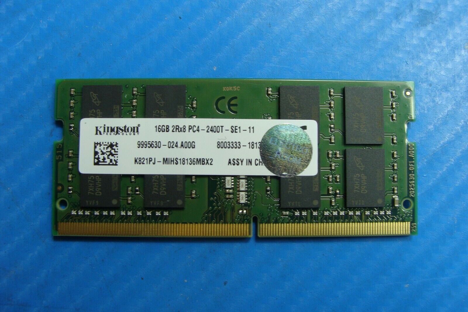 Dell 7520 S0-Dimm Kingston 16GB Memory Ram pc4-2400t-se1-11 9995630-024.a00g 