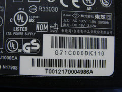 Genuine Toshiba AC Adapter Power Charger 19V 3.42A 65W PA3971U-1ACA G71C000DK110 - Tested Computer Laptop Parts