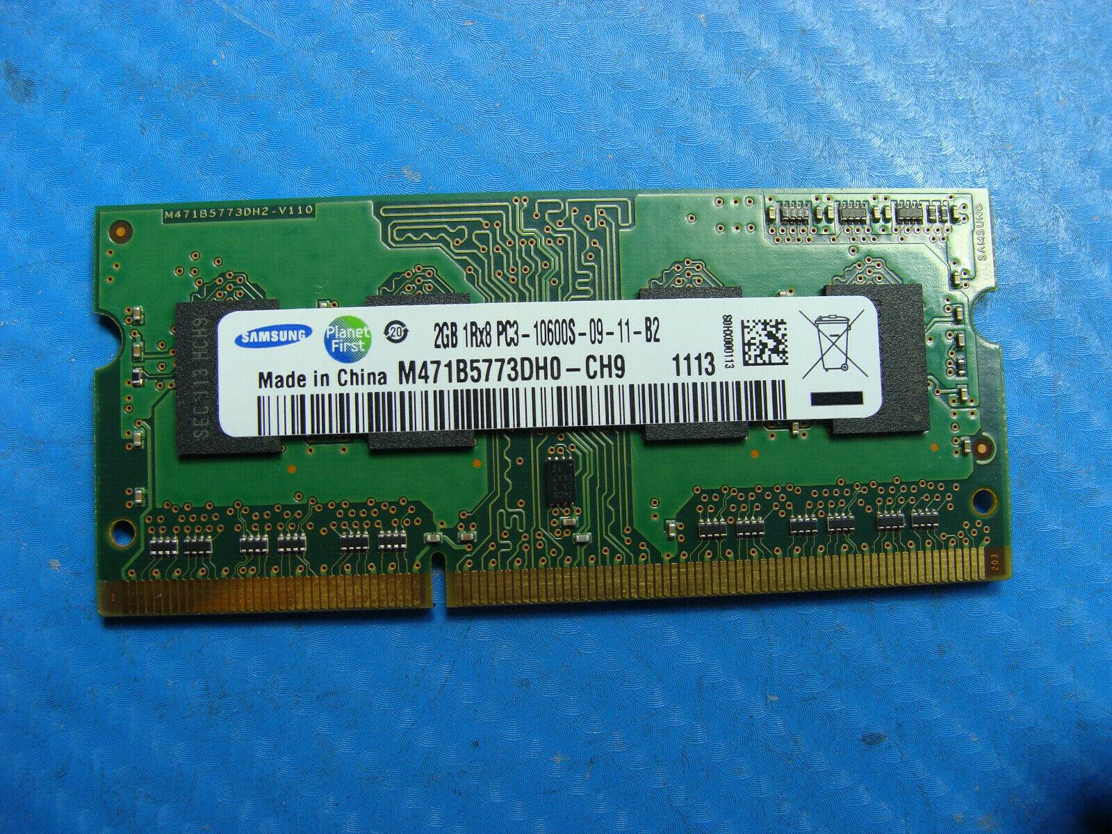 MacBook A1286 Laptop Samsung 2GB Memory PC3-10600S-09-11-B2 M471B5773DH0-CH9 #1 - Tested Computer Laptop Parts
