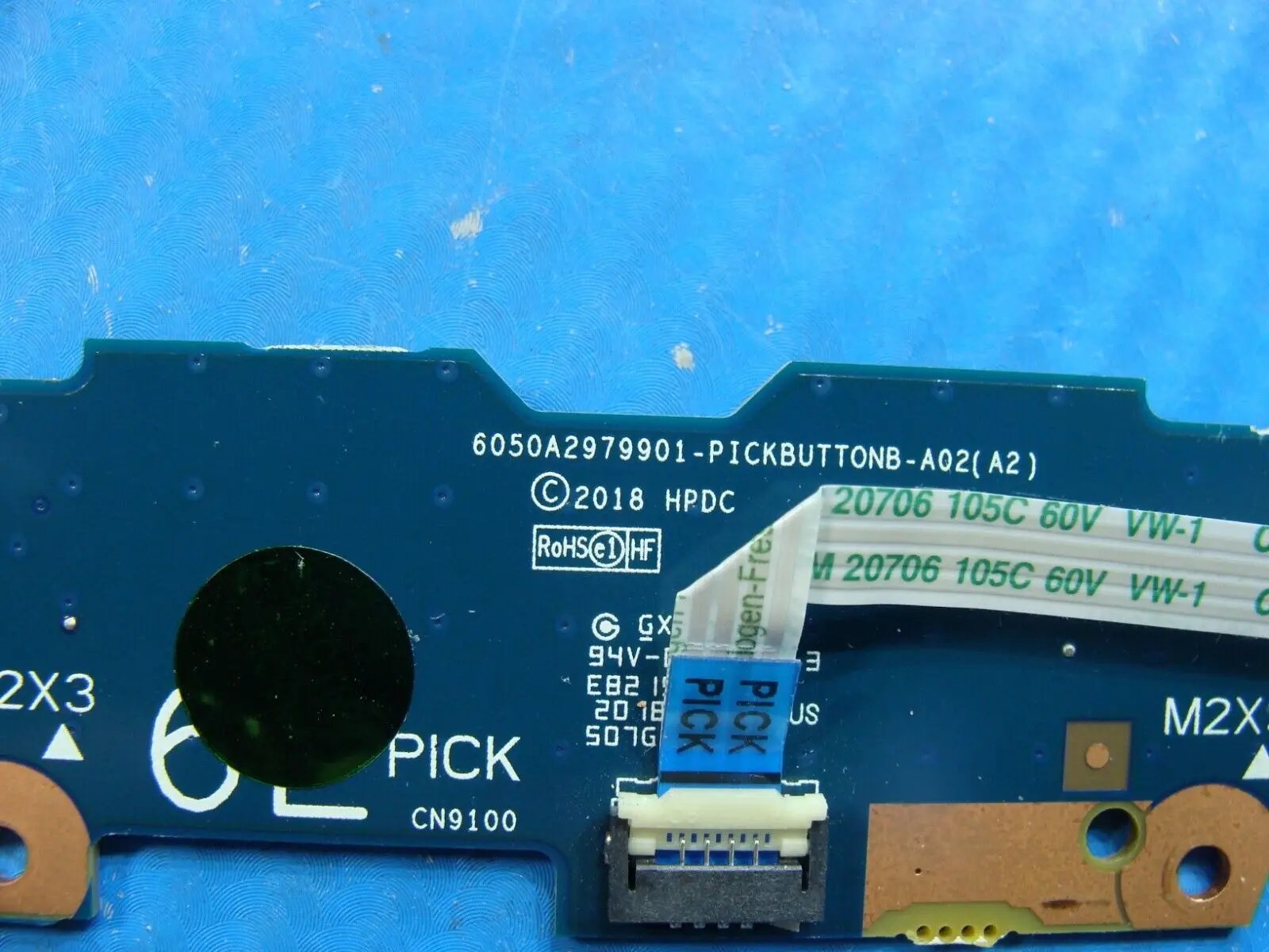 HP 17-by3065st 17.3 Genuine TouchPad Mouse Button Board w/Cable 6050A2979901