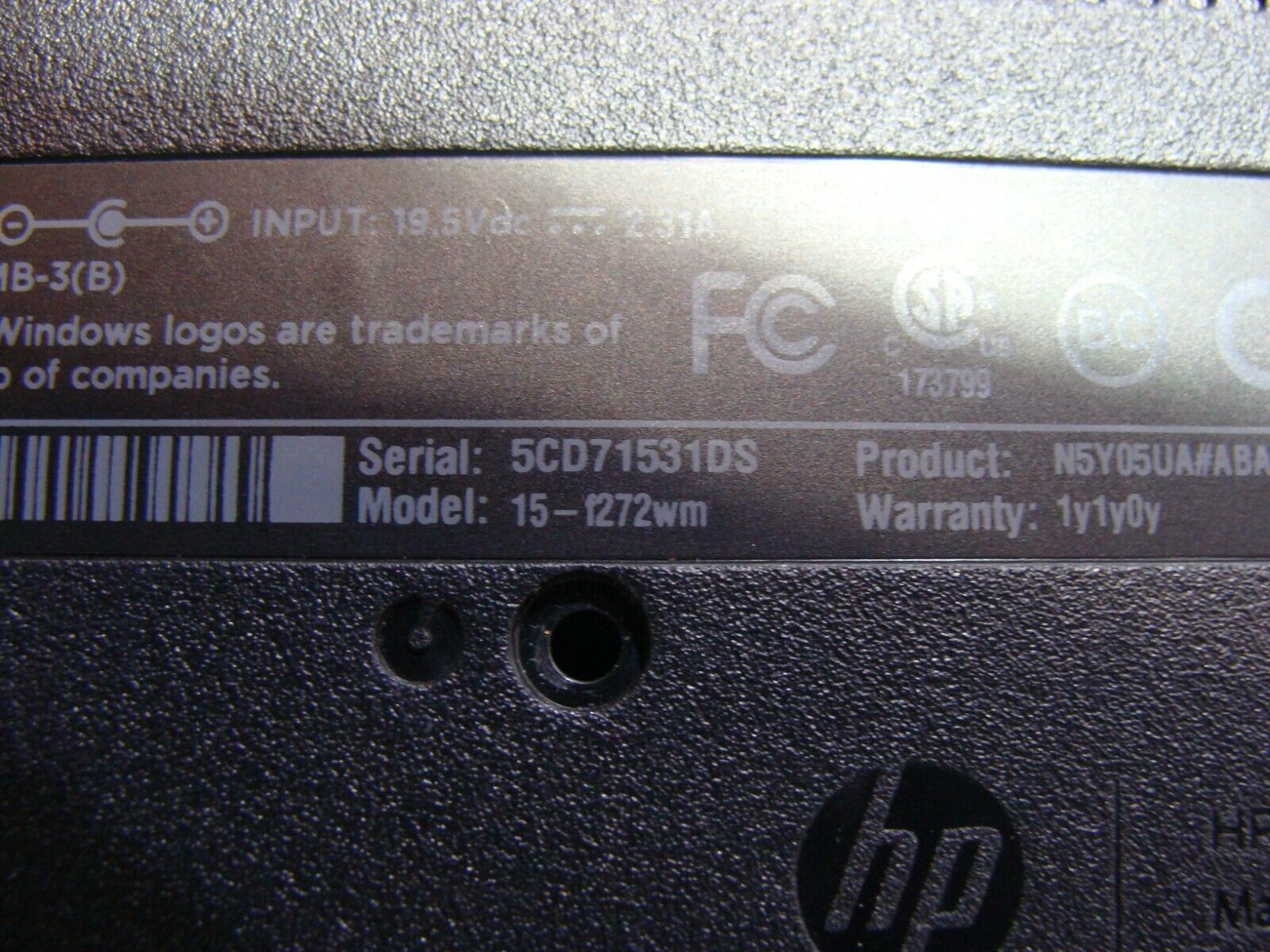 HP 15-f272wm 15.6