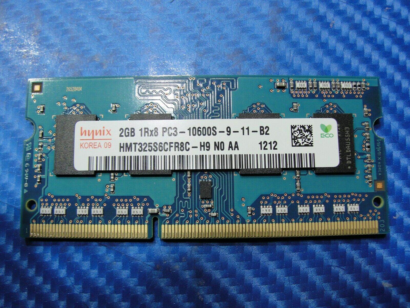 MacBook A1278 Laptop Hynix 2GB Memory RAM PC3-10600S-9-11-B2 HMT325S6CFR8C-H9 #1 - Tested Computer Laptop Parts