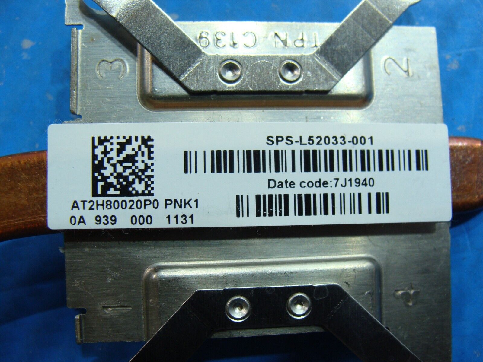 HP 15-dw0037wm 15.6 CPU Cooling Heatsink AT2H80020P0 L52033-001