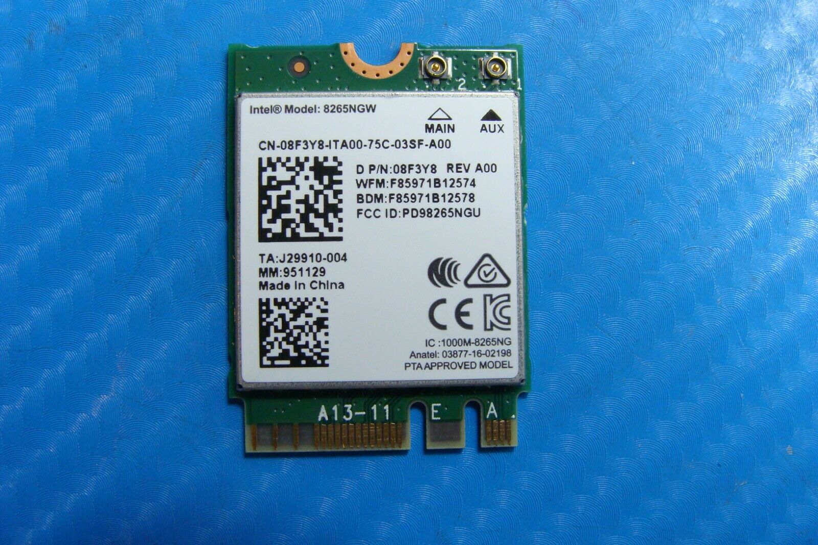 Dell XPS 13.3" 9360 Genuine Laptop Wireless WiFi Card 8265ngw 8f3y8 - Laptop Parts - Buy Authentic Computer Parts - Top Seller Ebay
