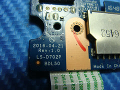 HP 15-ay039wm 15.6" Genuine Laptop USB SD Card Reader Board w/Cable LS-D702P HP