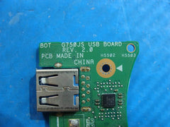 Asus 17.3” G750JS Genuine Laptop USB Board w/Cable 60NB04J0-US1020 - Tested Computer Laptop Parts