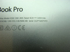 MacBook Pro A1502 13" 2015 MF839LL/A MF840LL/A MF841LL/A Bottom Case 923-00503 - Laptop Parts - Buy Authentic Computer Parts - Top Seller Ebay