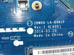 Dell Inspiron 15 3531 15.6" Intel N2830 2.16GHz Motherboard LA-B481P 28V9W