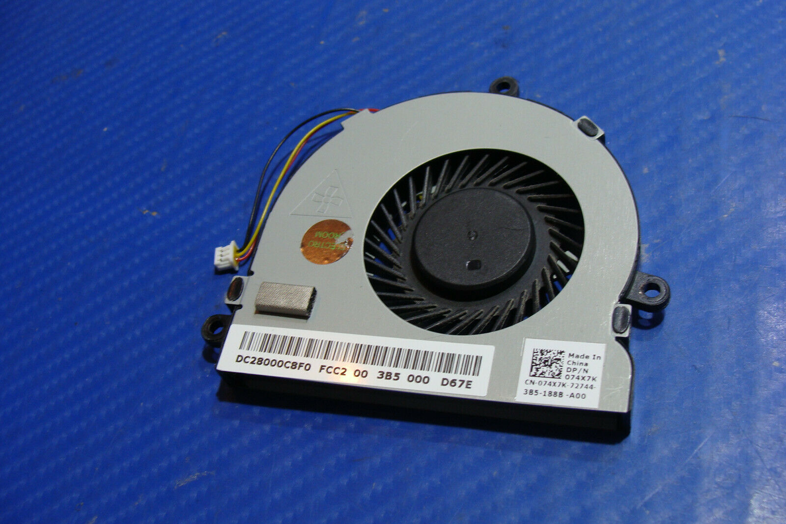 Dell Inspiron 5537 15.6" Genuine CPU Cooling Fan 74X7K DC28000C8F0 Dell
