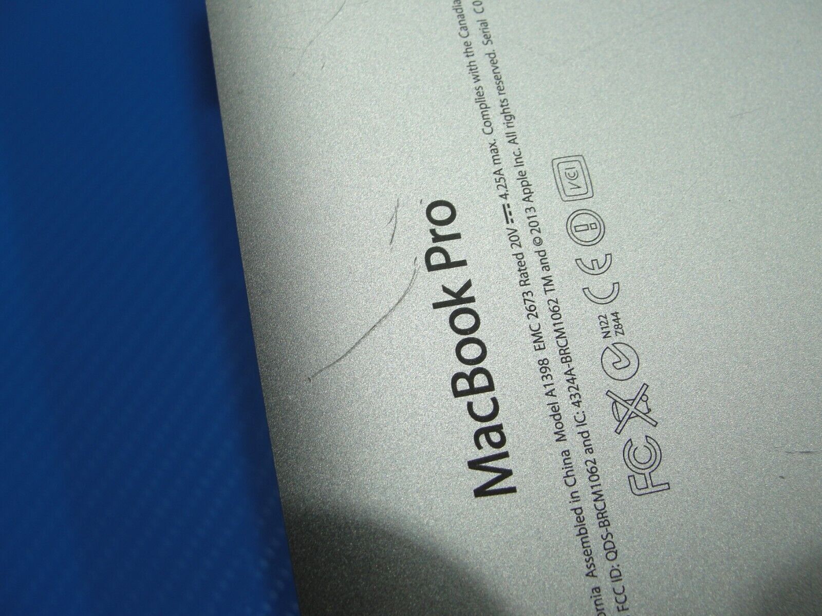 MacBook Pro A1398 15