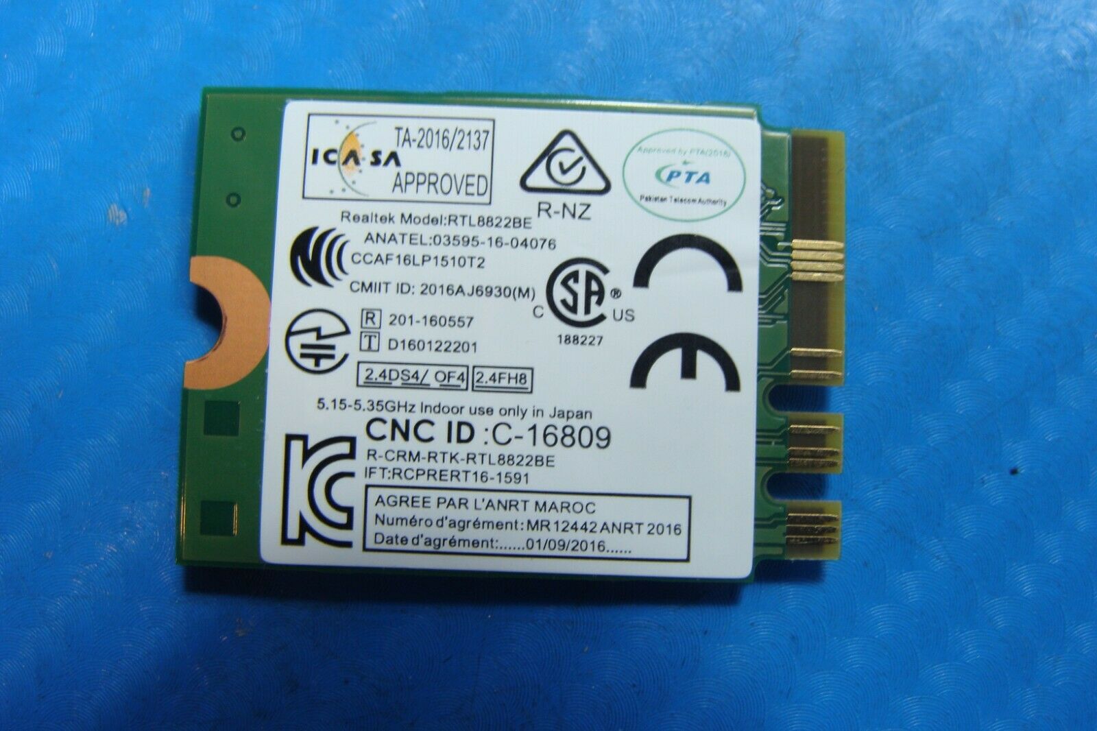 Lenovo Yoga 730-13IKB 13.3" Wireless Wifi Card rtl8822be 01ax712 