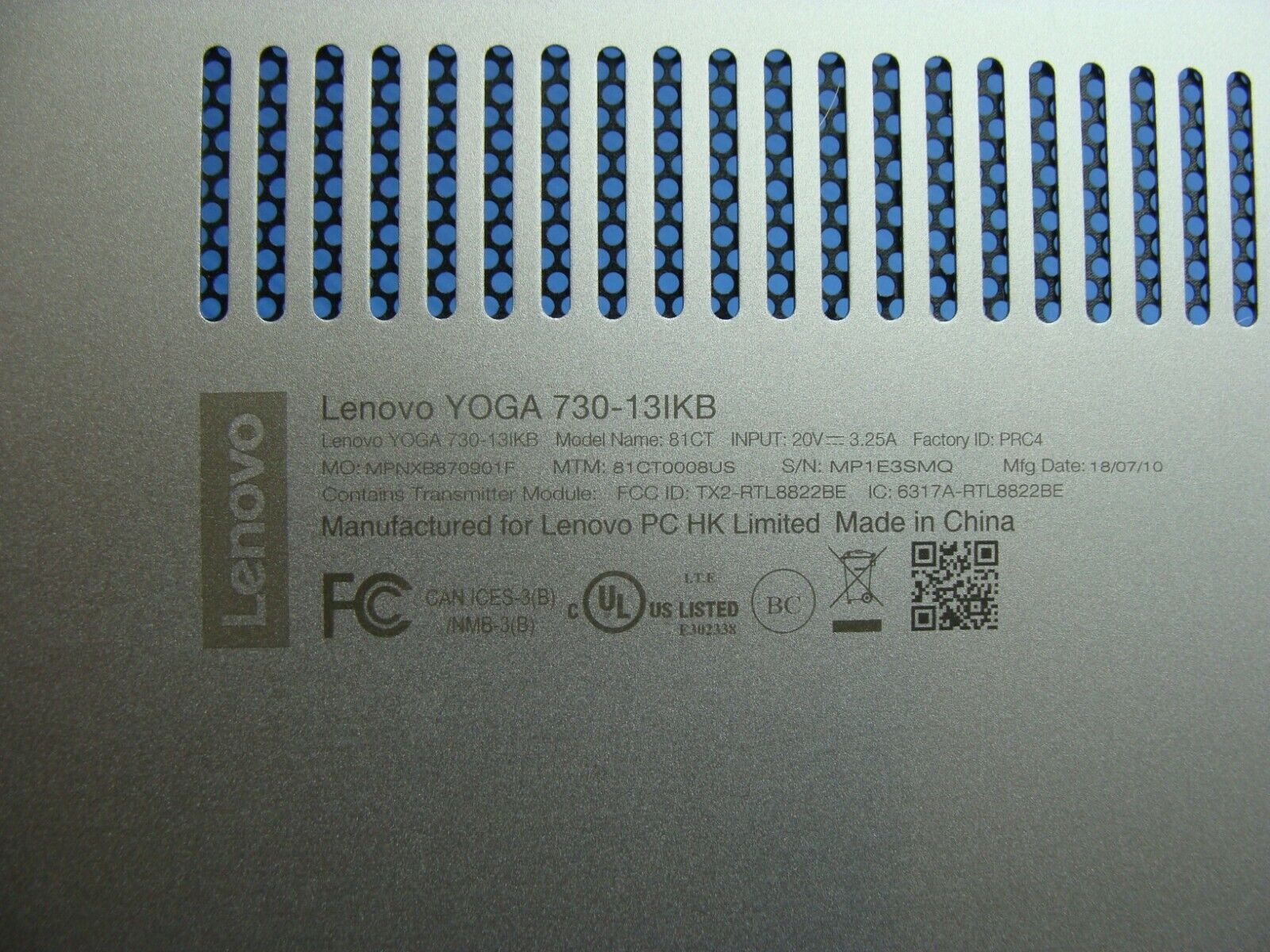 Lenovo Yoga 730-13IKB 13.3