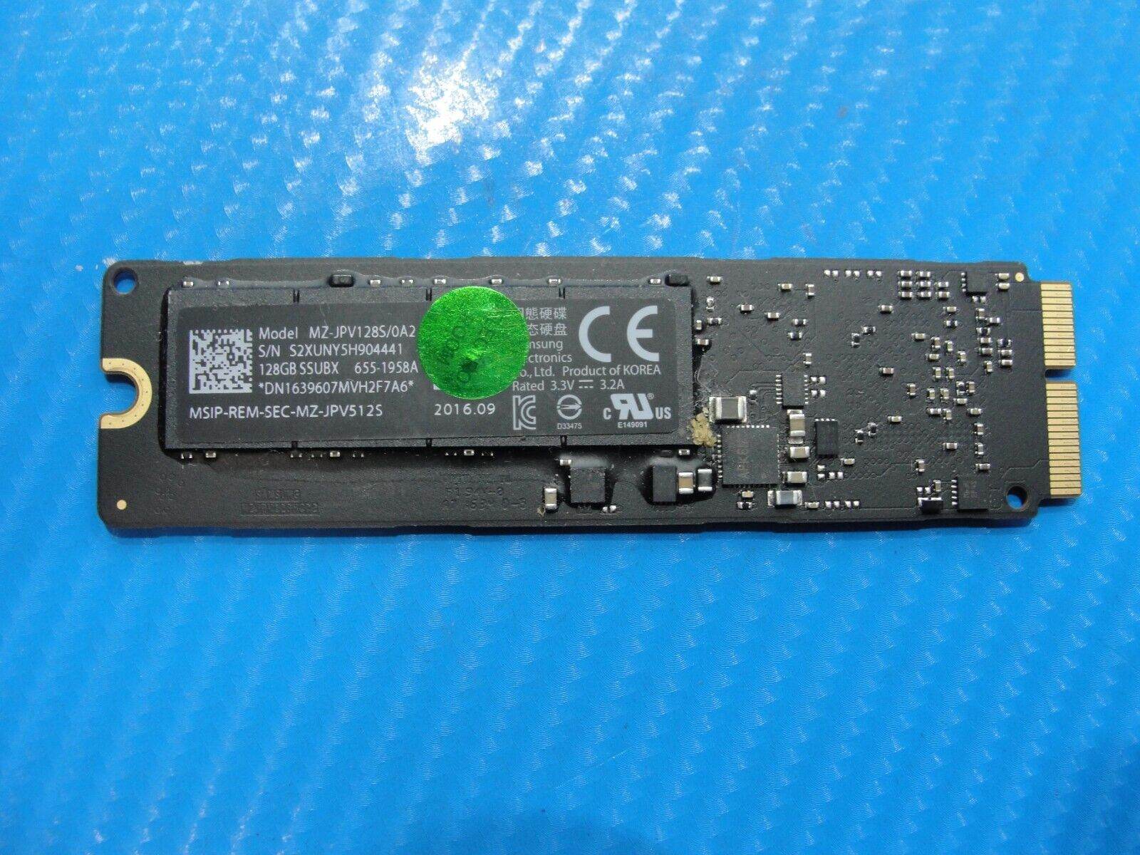 MacBook Air A1466 Samsung 128GB SSD Solid State Drive MZ-JPV128S/0A2 655-1958A - Tested Computer Laptop Parts