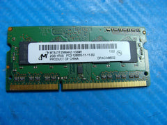 MacBook A1286 Laptop Micron 2GB Memory PC3-12800S-11-11-B2 MT8JTF25664HZ-1G6M1 - Tested Computer Laptop Parts