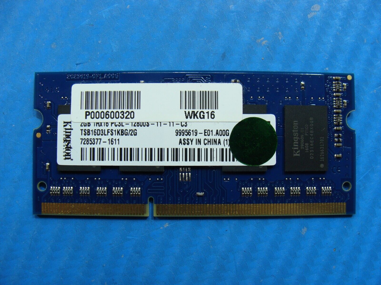 Toshiba E45W-C So-Dimm Kingston 2Gb Memory PC3L-12800S TSB16D3LFS1KBG/2G
