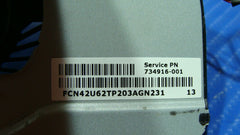 HP Pavilion TS 14-F 14" Genuine CPU Cooling Fan 734916-001 42U62TP203 ER* - Laptop Parts - Buy Authentic Computer Parts - Top Seller Ebay