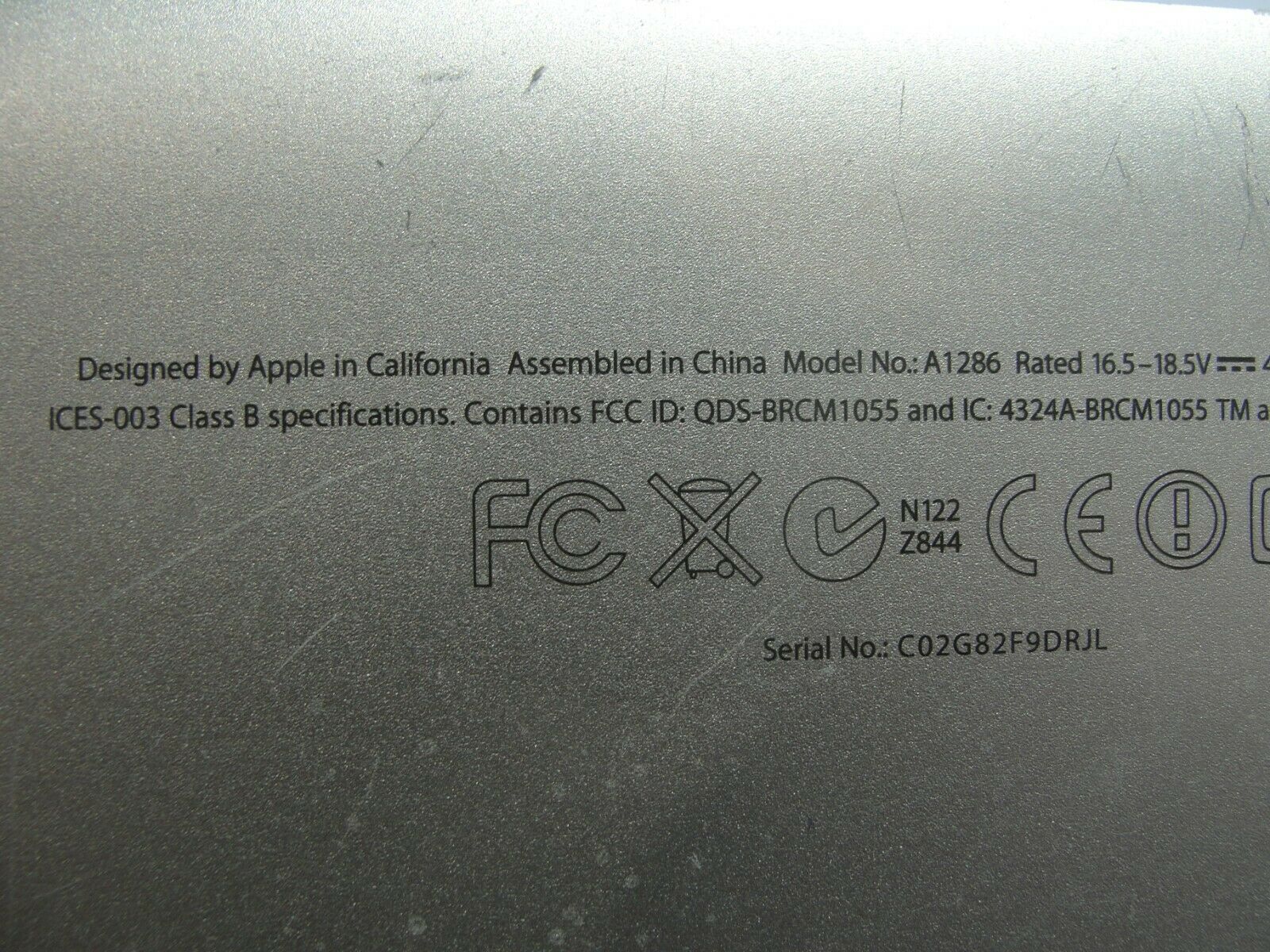 MacBook Pro A1286 15