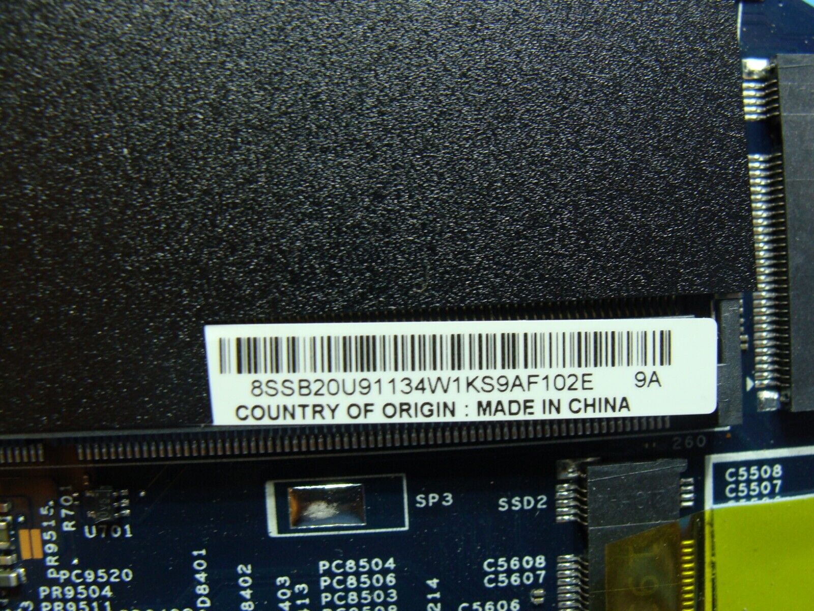 Lenovo Thinkpad P1 2nd Gen i7-9850H 2.6GHz T1000 4GB Motherboard 448.0GU06.0021