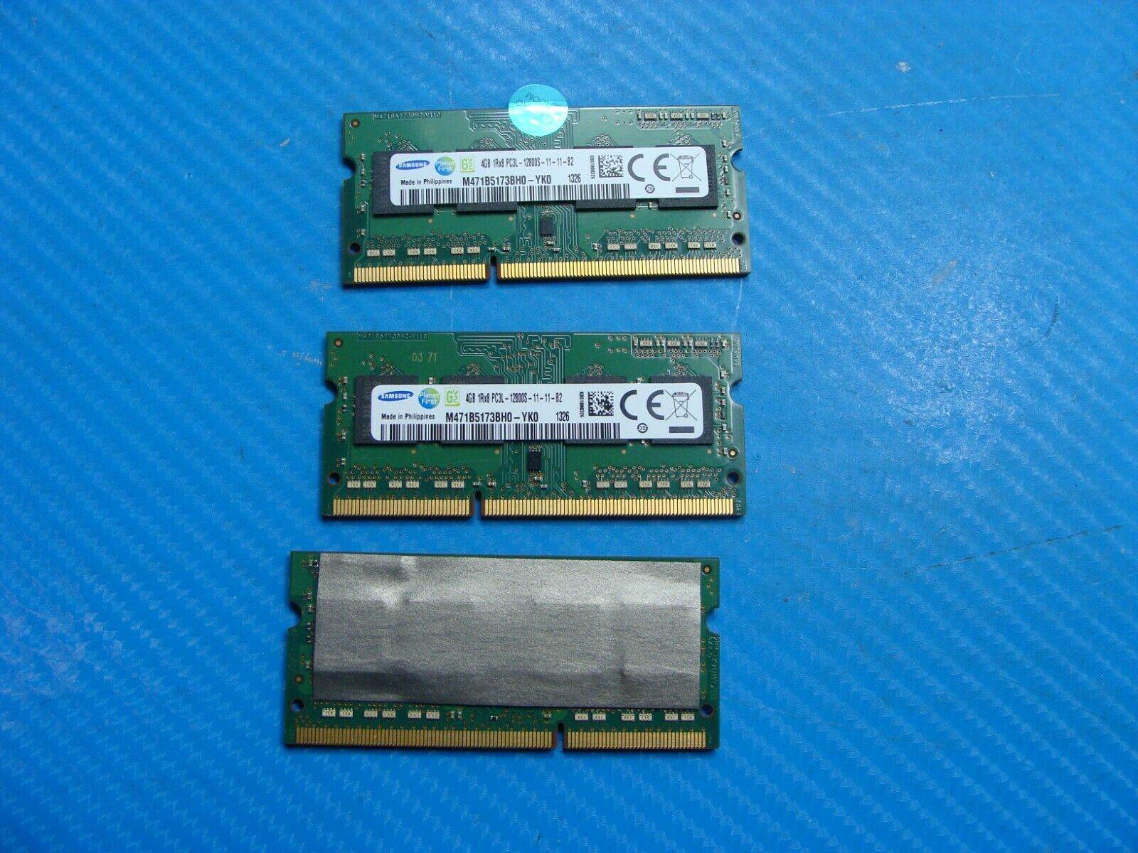 Asus G750JW-DB71 So-Dimm Samsung 12GB (3x4GB) 1Rx8 Memory RAM M471B5173BH0-YK0 - Tested Computer Laptop Parts