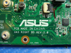 Asus U43F-BBA6 14" OEM USB LAN Ethernet Card Reader Board 69N0HZB10B02-01 ER* - Laptop Parts - Buy Authentic Computer Parts - Top Seller Ebay