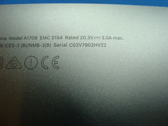 MacBook Pro A1708 13" Mid 2017 MPXQ2LL/A Space Gray Bottom Case 923-01784 Gr A 